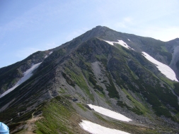 一の越より見た浄土山
